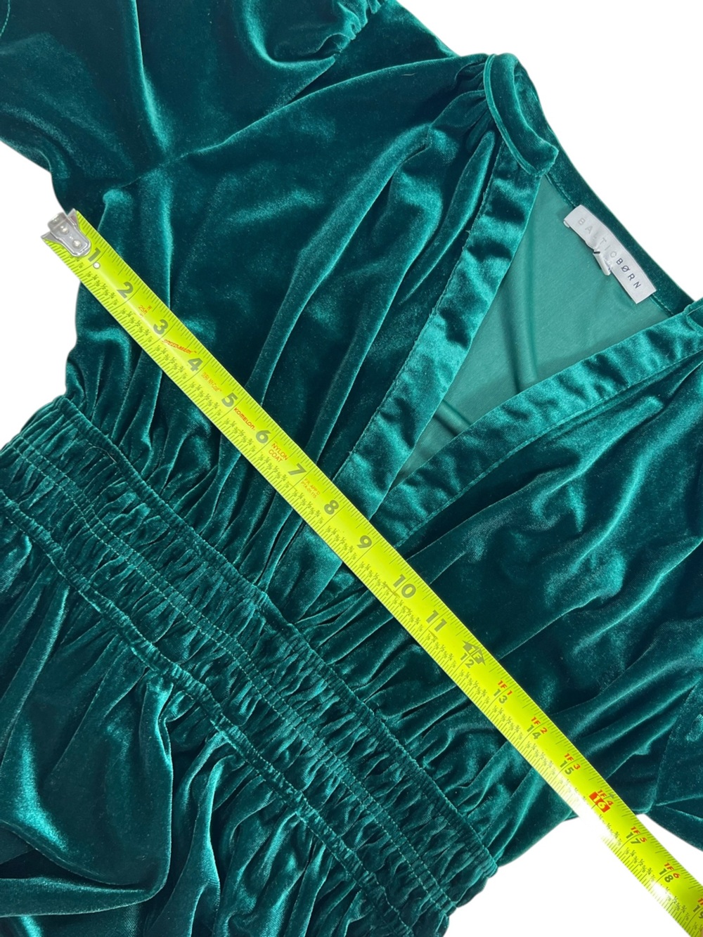 Baltic Born Artemis Velvet Maxi Dress in Emerald Green - Picture 8 of 10